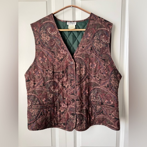 Vintage German boho paisley vest - Picture 1 of 4